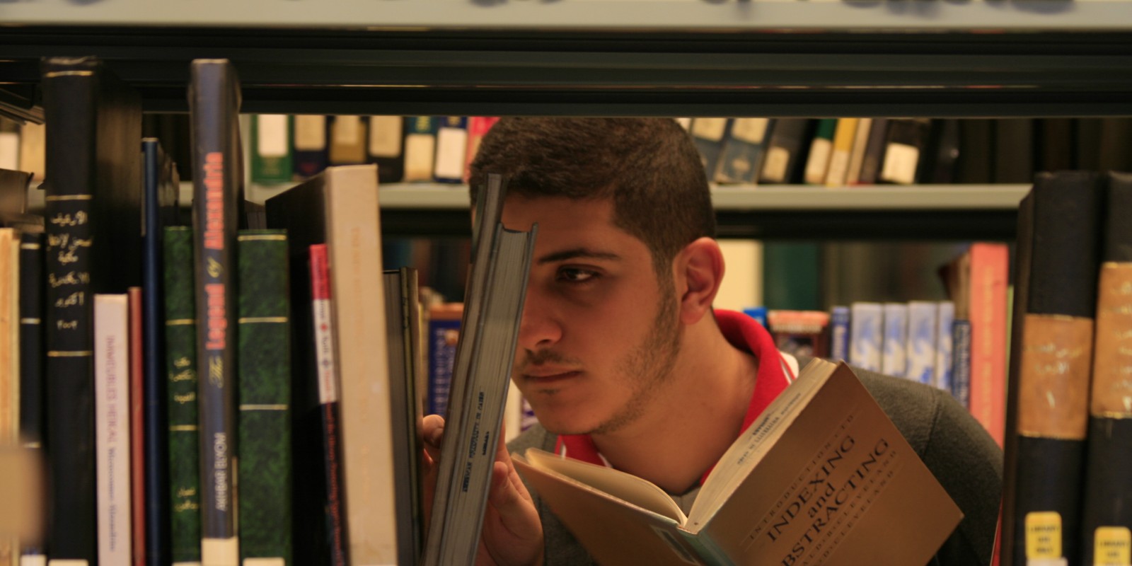 books and a boy